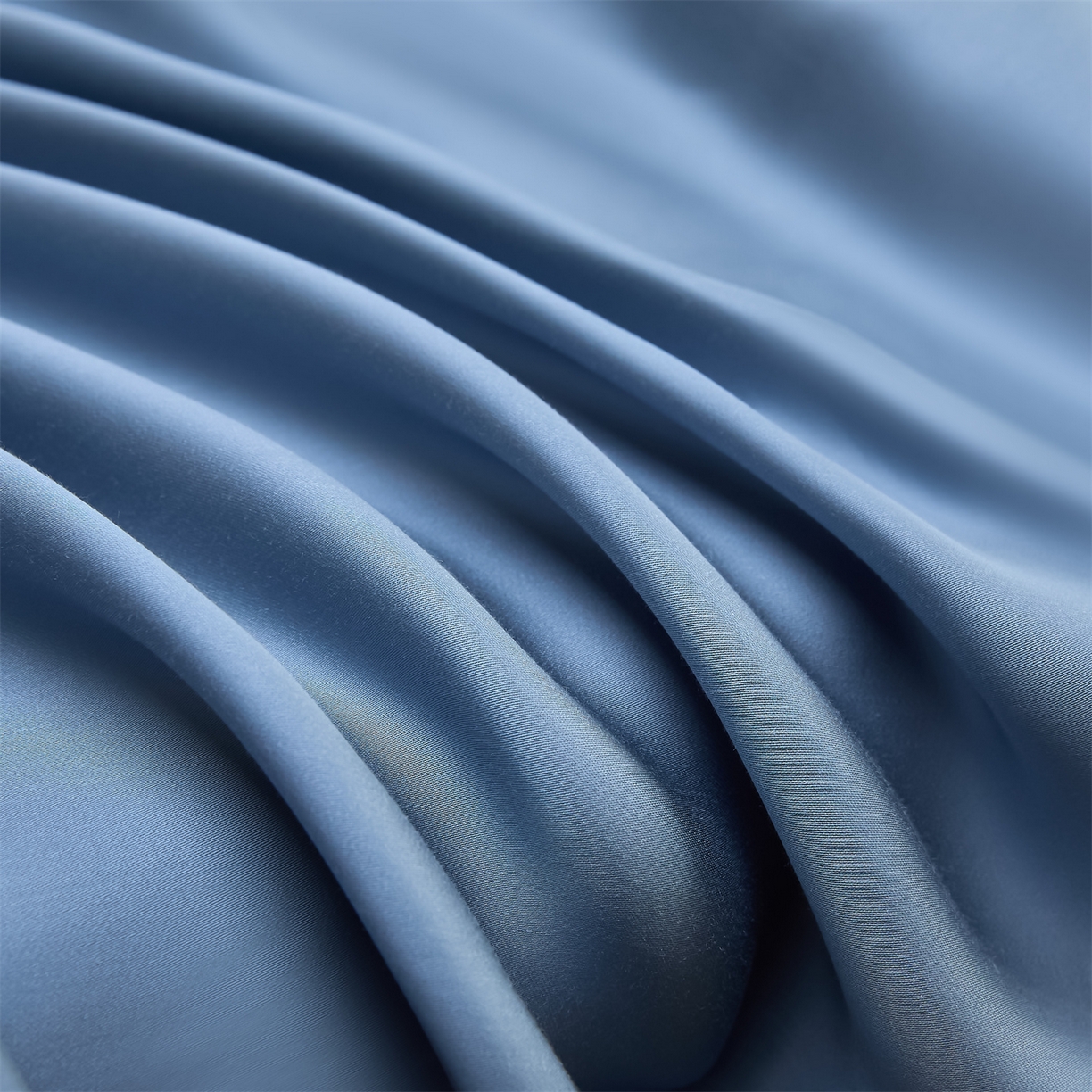 91家纺网 家纺一手货源 找家纺 DC 2026新款莱赛尔天丝纯色单品床笠 梵高蓝