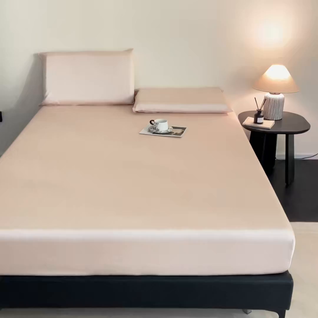 91家纺网 家纺一手货源 找家纺 （总）DC 2026新款莱赛尔天丝纯色单品床笠