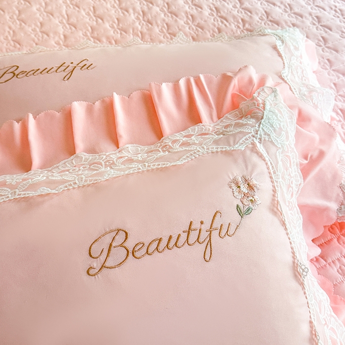 91家纺网 家纺一手货源 找家纺 （总）苏米娜家纺SUMINA 2026韩版亲肤水洗棉公主风床盖款系列-花涧绣梦