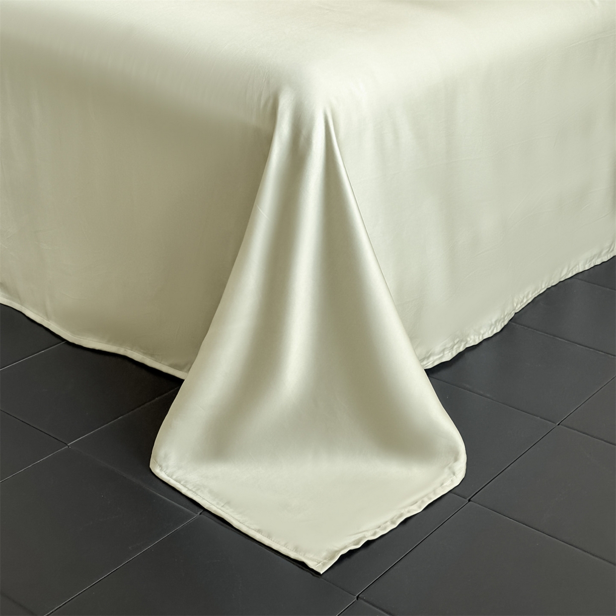 91家纺网 家纺一手货源 找家纺 无界 2026新款水洗真丝夏被-麻绳雪花绗缝-伊芙琳 伊芙琳 元气白桃+桉树绿