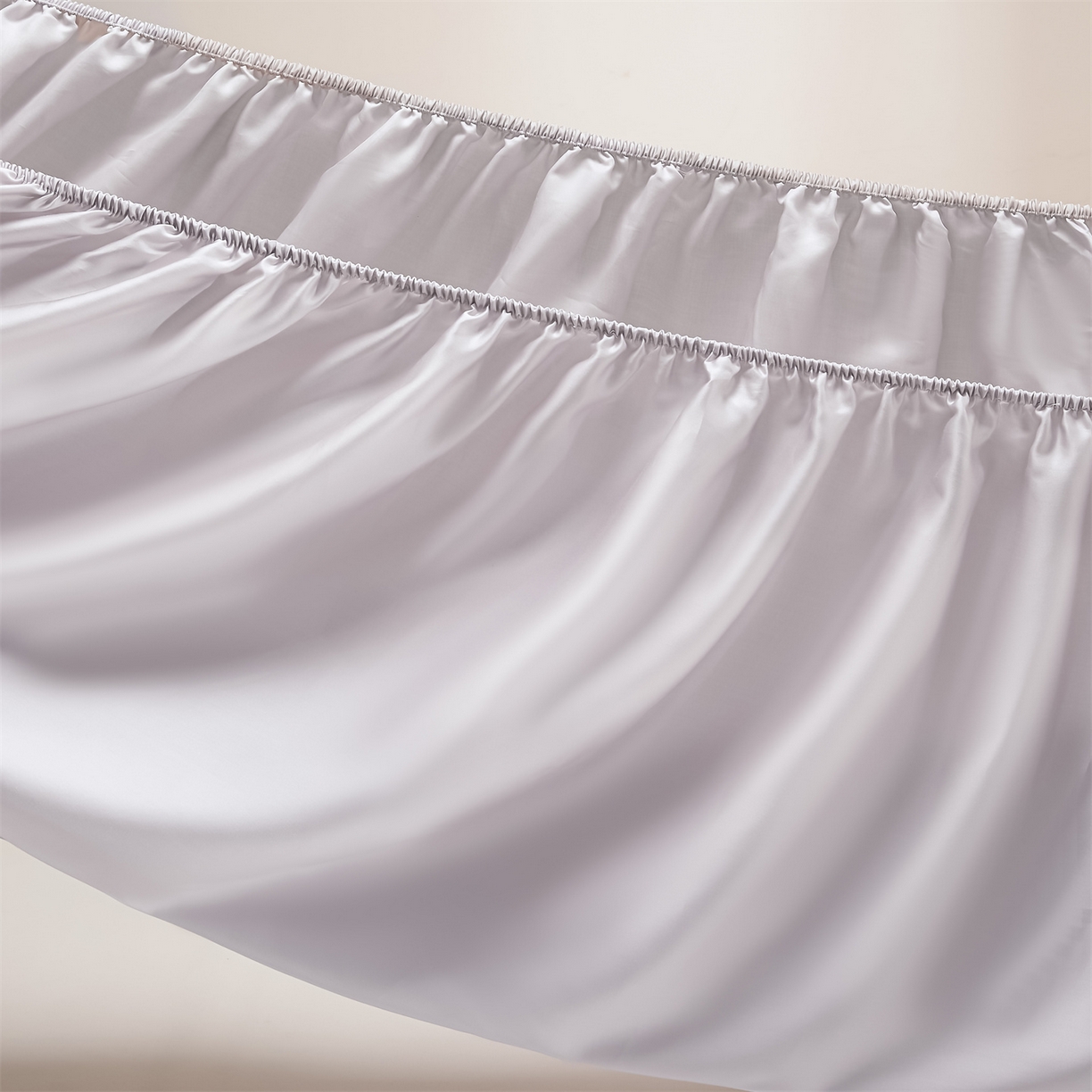 91家纺网 家纺一手货源 找家纺 DC 2026新款莱赛尔天丝轻奢刺绣单品床笠 流沙灰