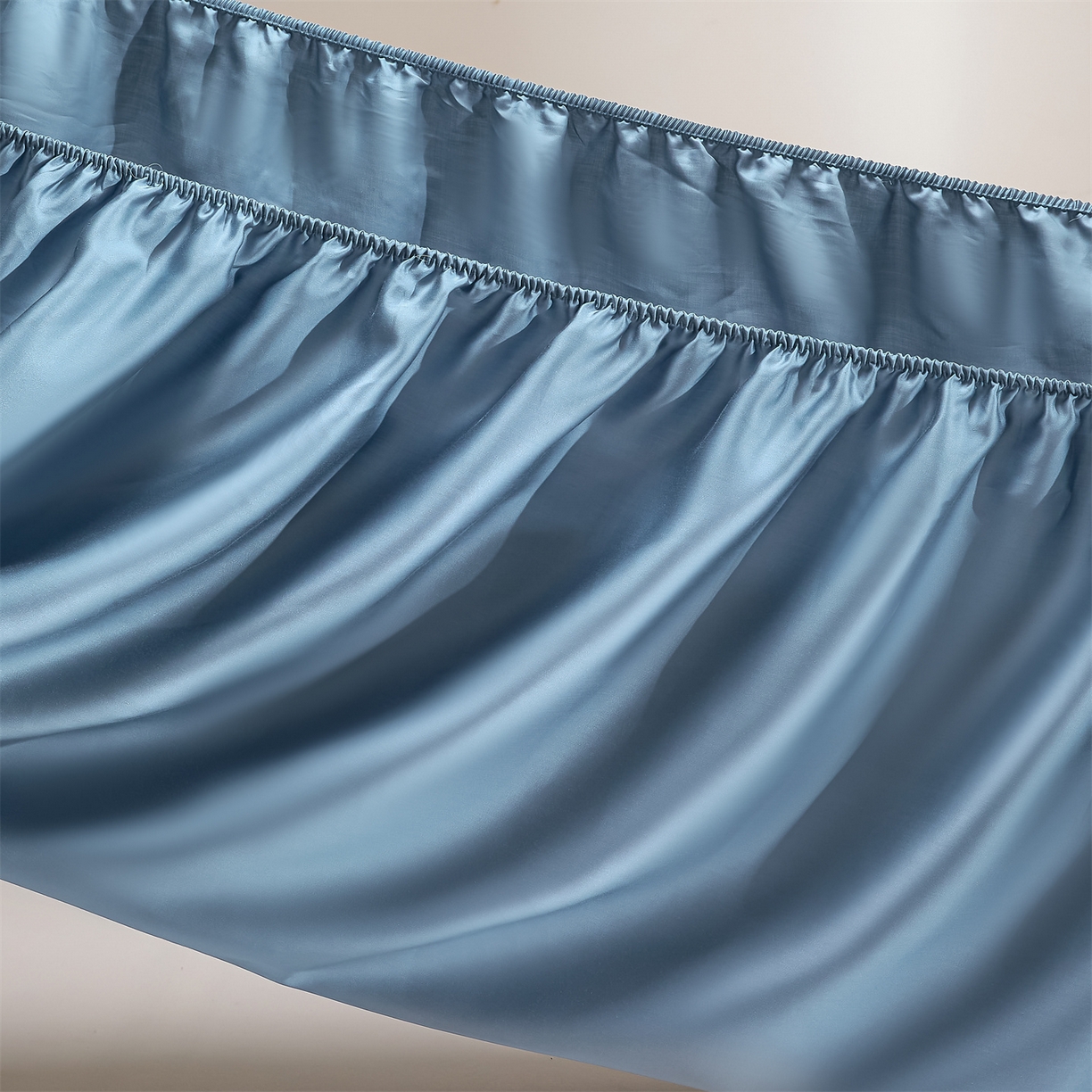 91家纺网 家纺一手货源 找家纺 DC 2026新款莱赛尔天丝轻奢刺绣单品床笠 梵高蓝