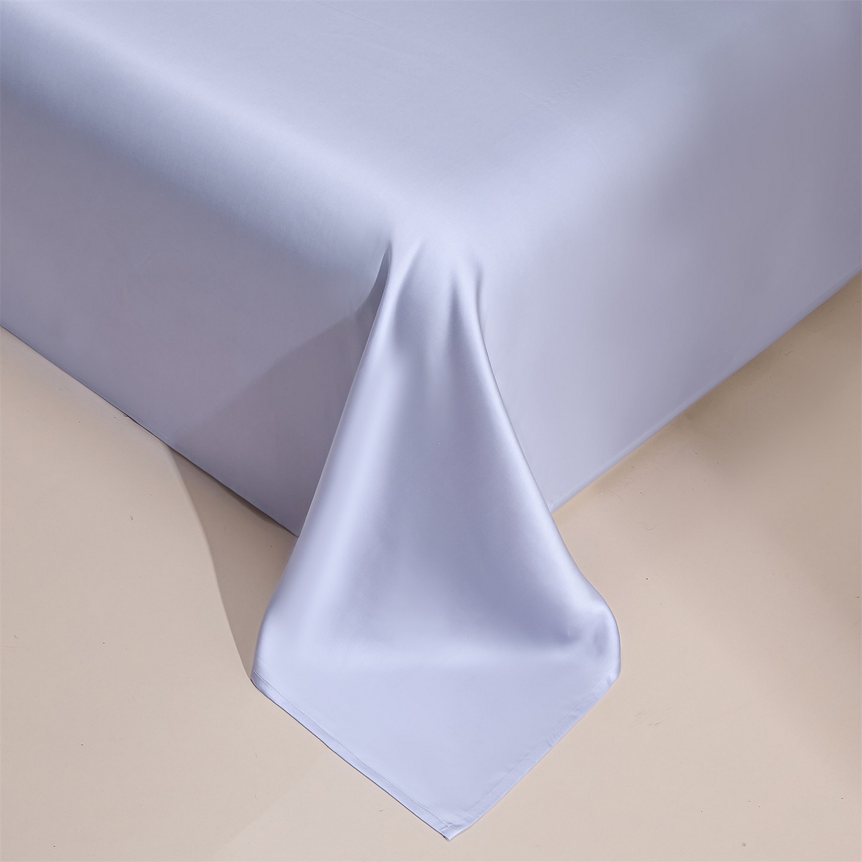 91家纺网 家纺一手货源 找家纺 DC 2026新款莱赛尔天丝轻奢刺绣单品床单 风信紫