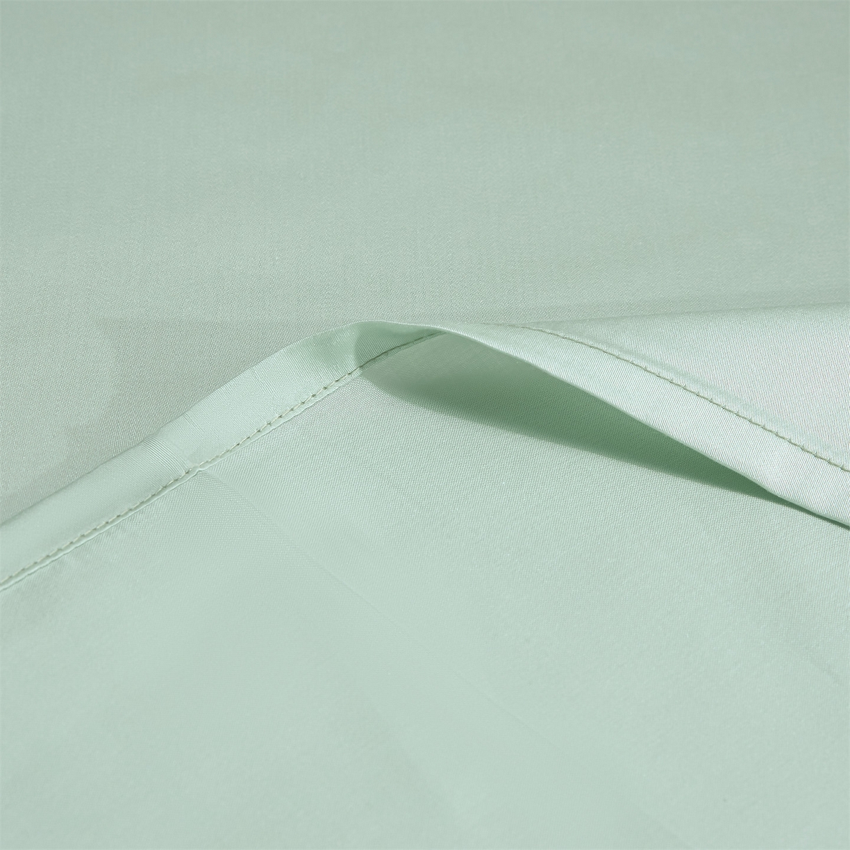 91家纺网 家纺一手货源 找家纺 DC 2026新款莱赛尔天丝轻奢刺绣单品床单 亚丁绿