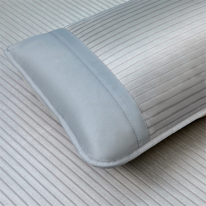 91家纺网 家纺一手货源 找家纺 航途席业 2026新款抗菌冰凉席饼干条纹无纺布凉席席子 素夏 绅士灰