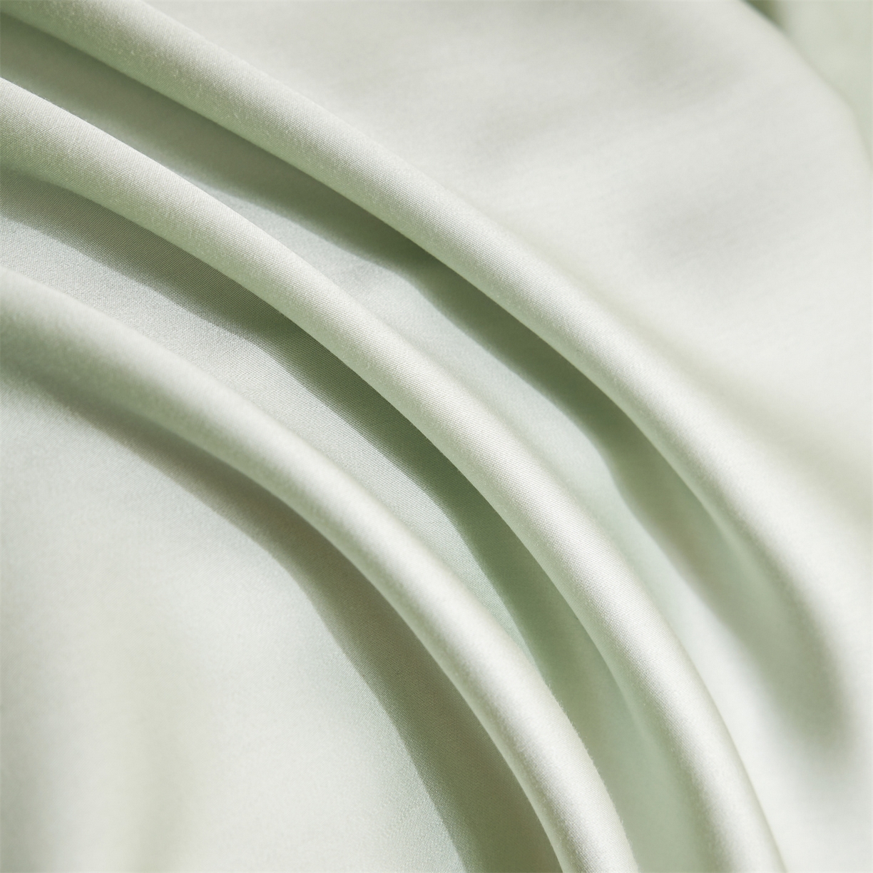 91家纺网 家纺一手货源 找家纺 DC 2026新款A类兰精天丝玫瑰压线抽绳款夏被四件套--日落玫瑰系列 亚丁绿+冰川灰