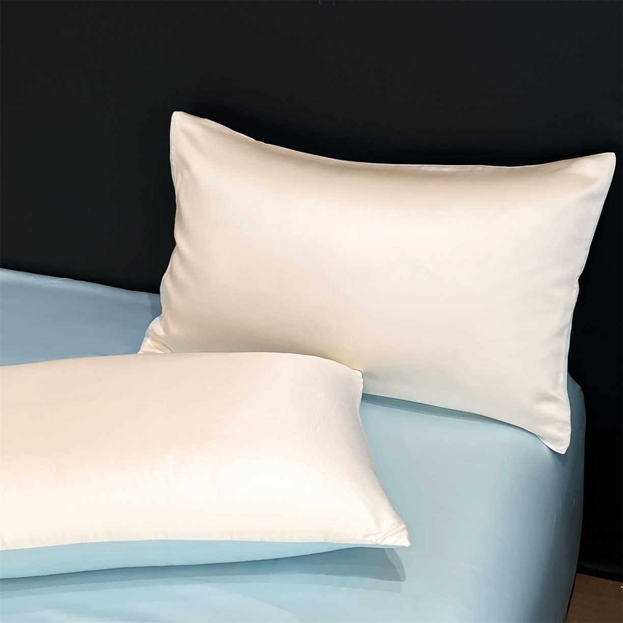 91家纺网 家纺一手货源 找家纺 无界 2026新款水洗真丝夏被-散点-贝尔 贝尔 元气白桃+淡海蓝（兔子）