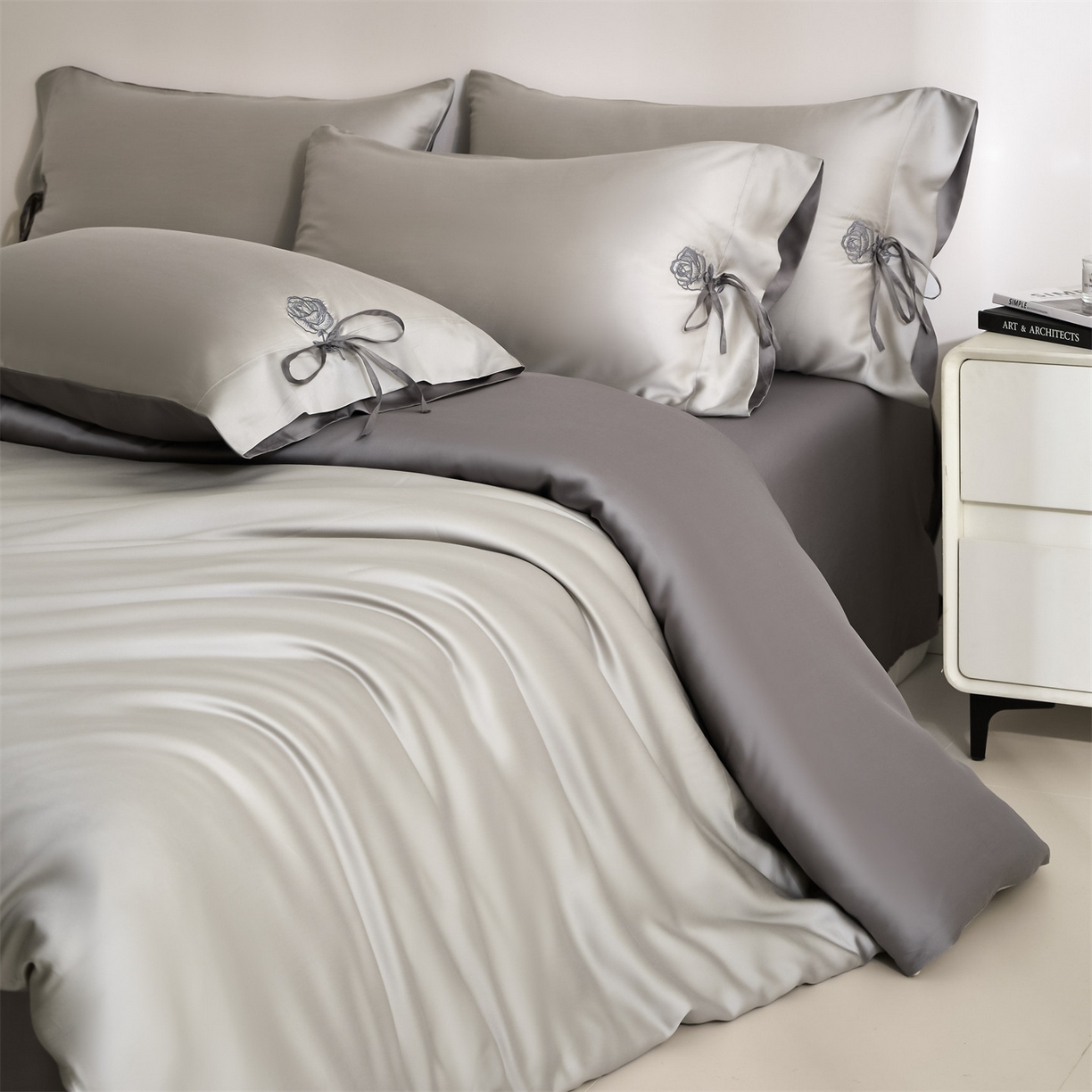 （总）DC 2026新款天丝玫瑰压线抽绳四件套--日落玫瑰系列