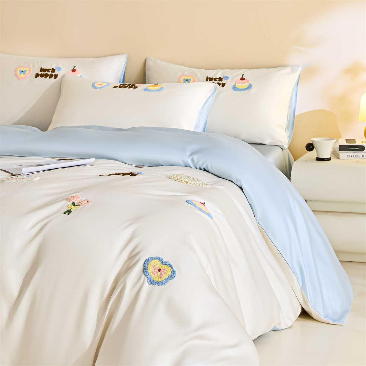 91家纺网 家纺一手货源 找家纺 （总）DC 2026新款天丝立体毛巾绣四件套