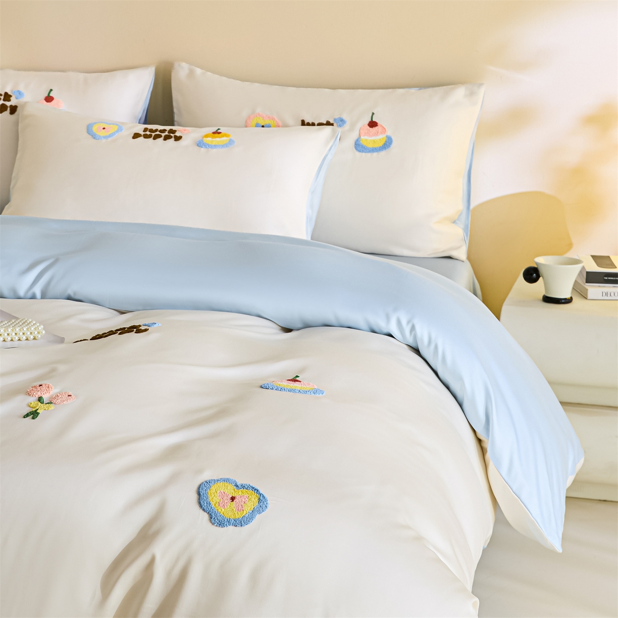 91家纺网 家纺一手货源 找家纺 （总）DC 2026新款天丝立体毛巾绣四件套