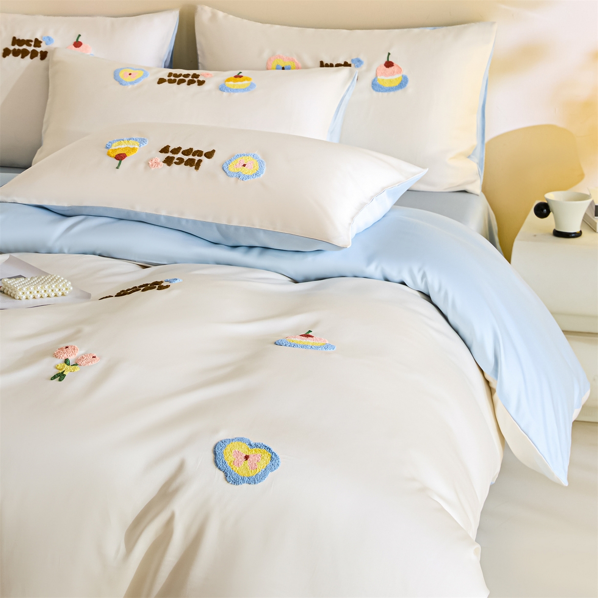 91家纺网 家纺一手货源 找家纺 （总）DC 2026新款天丝立体毛巾绣四件套