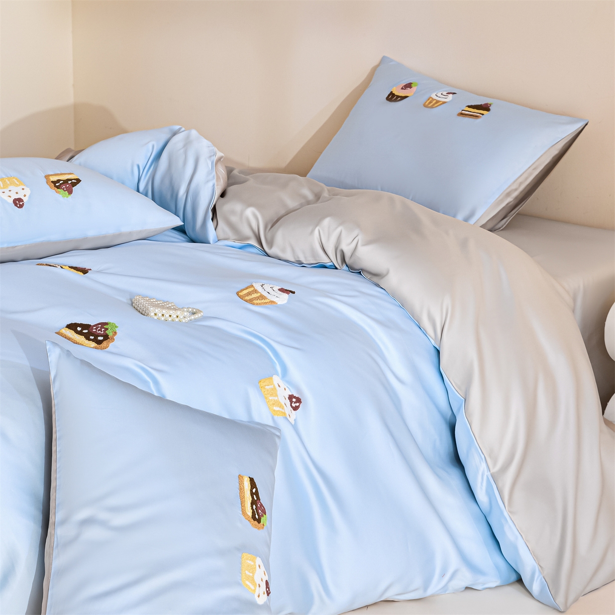 91家纺网 家纺一手货源 找家纺 （总）DC 2026新款天丝立体毛巾绣四件套