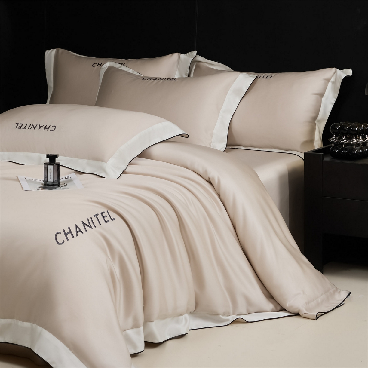 （总）DC 2026新款天丝刺绣拼角麻绳宽边四件套--戴芬系列