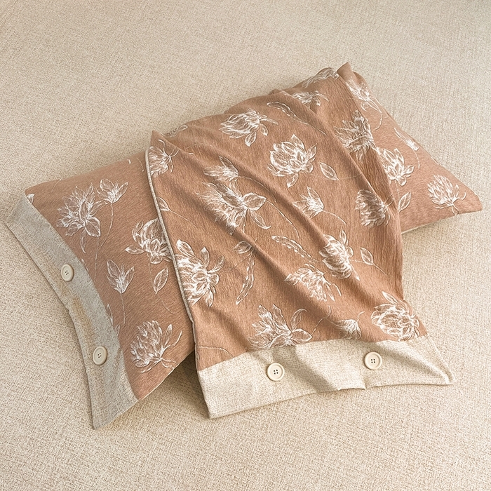 91家纺网 家纺一手货源 找家纺 （总）梦舒羽 2026春夏新款A类原麻纽扣四件套加厚被套床单宿舍双人床仿亚麻套件-最新款