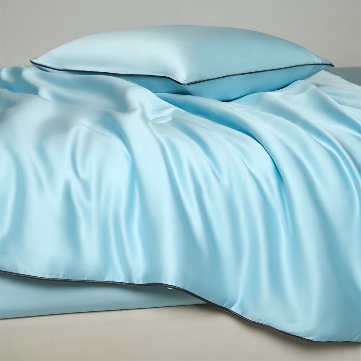 91家纺网 家纺一手货源 找家纺 无界 2026新款天丝夏被-麻绳双拼-温妮 温妮 淡海蓝