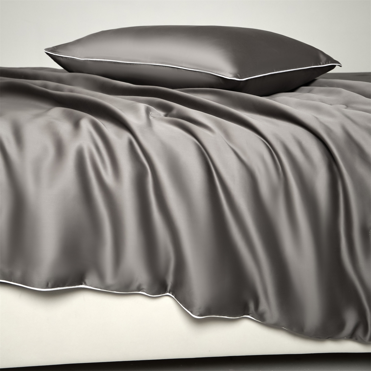 91家纺网 家纺一手货源 找家纺 无界 2026新款天丝夏被-麻绳双拼-温妮 温妮 经典灰