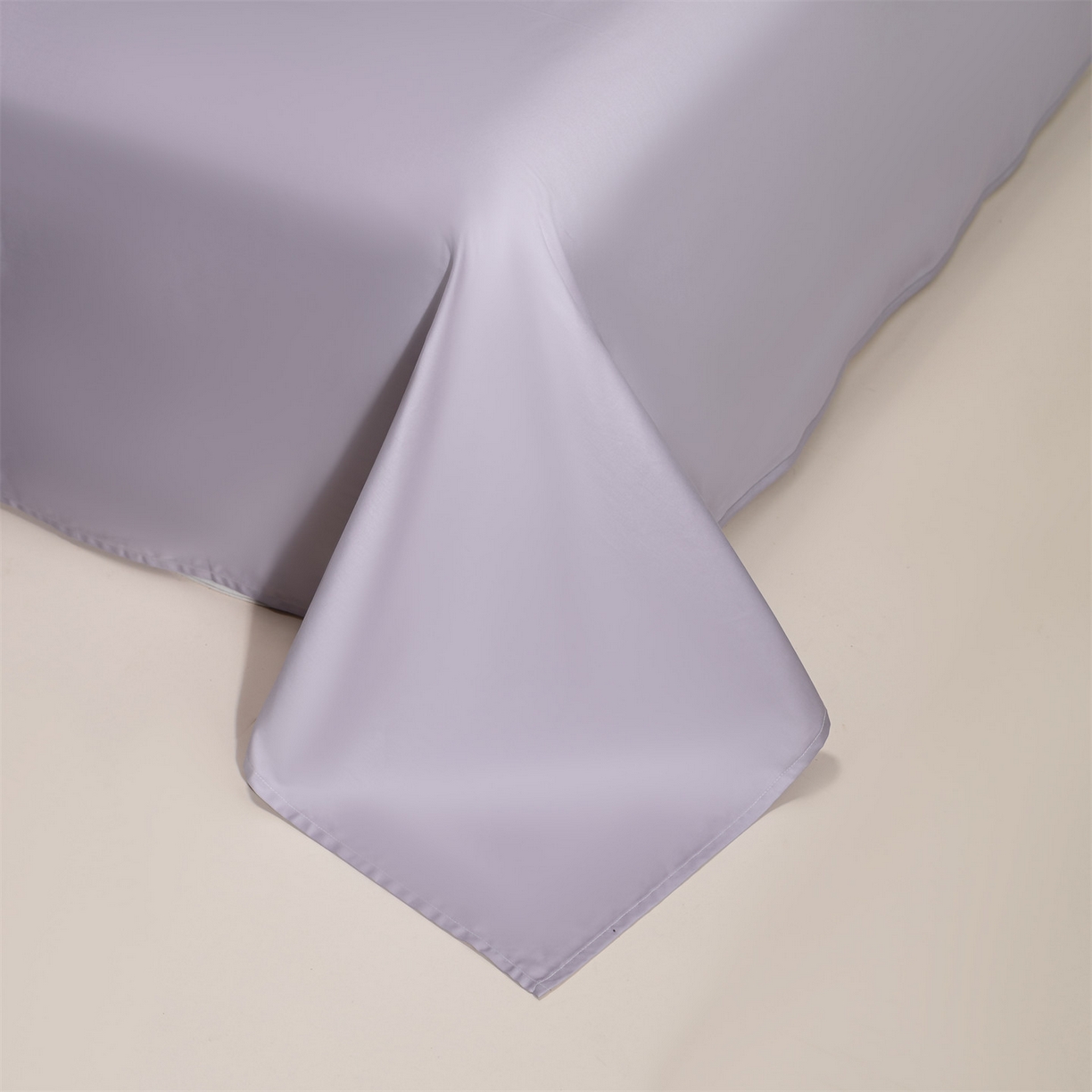 91家纺网 家纺一手货源 找家纺 DC 2026新款50S全棉花卉刺绣四件套--花屿系列 花屿-丁香紫（薰衣草）