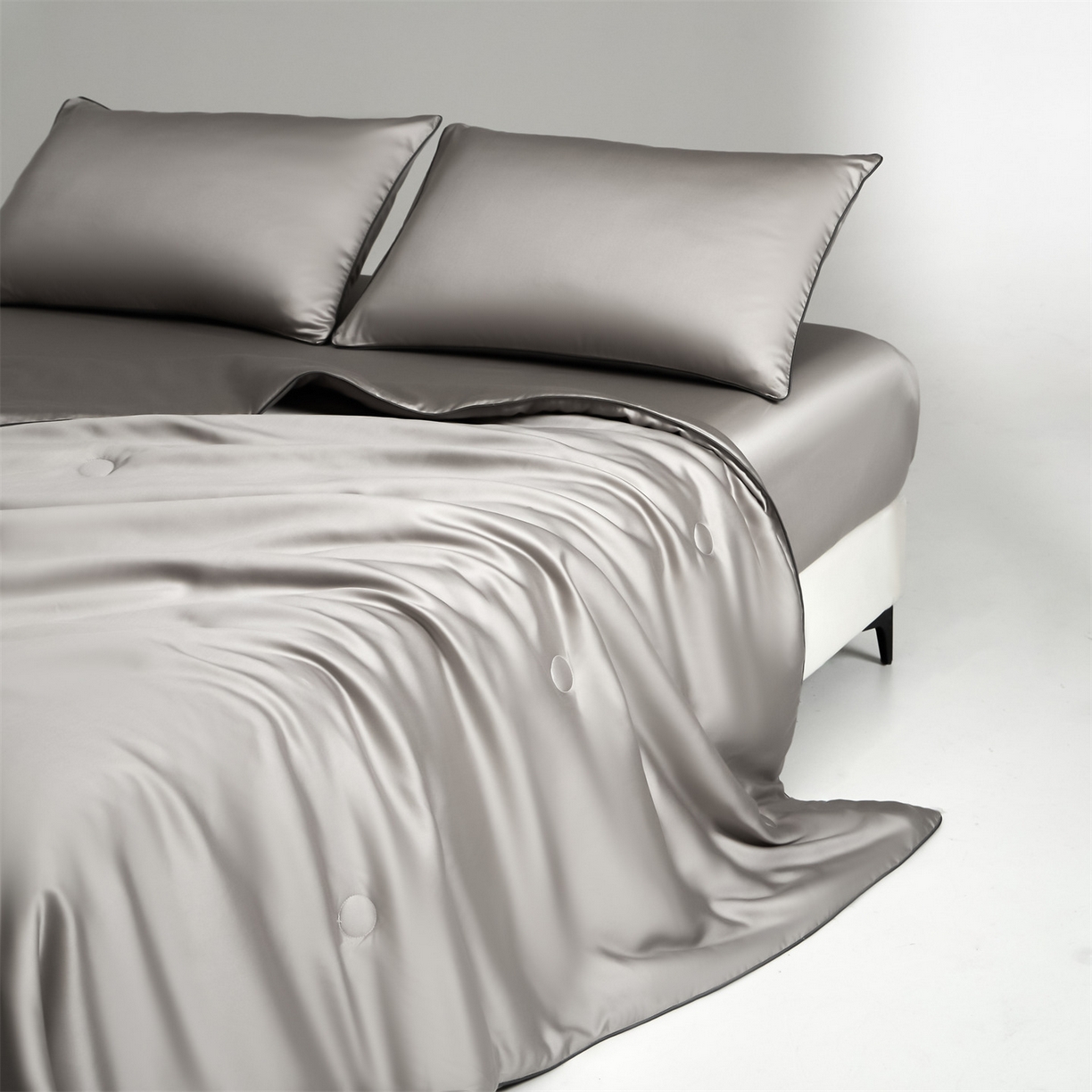 91家纺网 家纺一手货源 找家纺 无界 2026新款天丝夏被-麻绳双拼-温妮 温妮 椰子灰