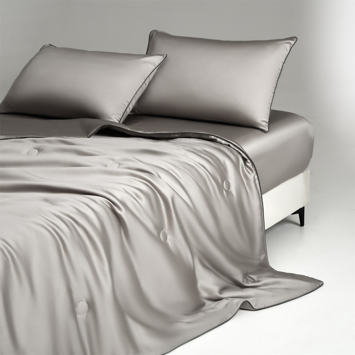 91家纺网 家纺一手货源 找家纺 无界 2026新款天丝夏被-麻绳双拼-温妮 温妮 椰子灰