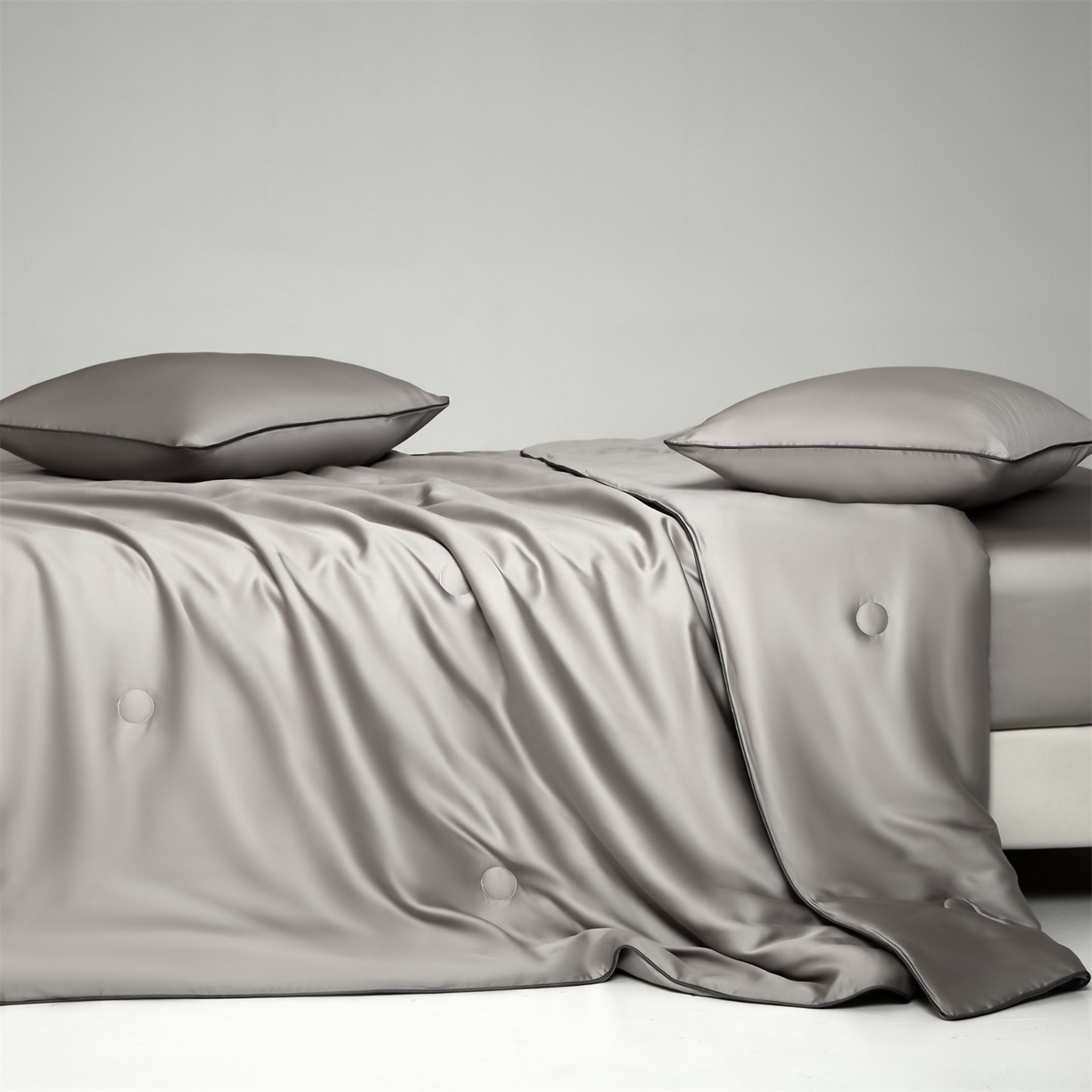 91家纺网 家纺一手货源 找家纺 无界 2026新款天丝夏被-麻绳双拼-温妮 温妮 椰子灰