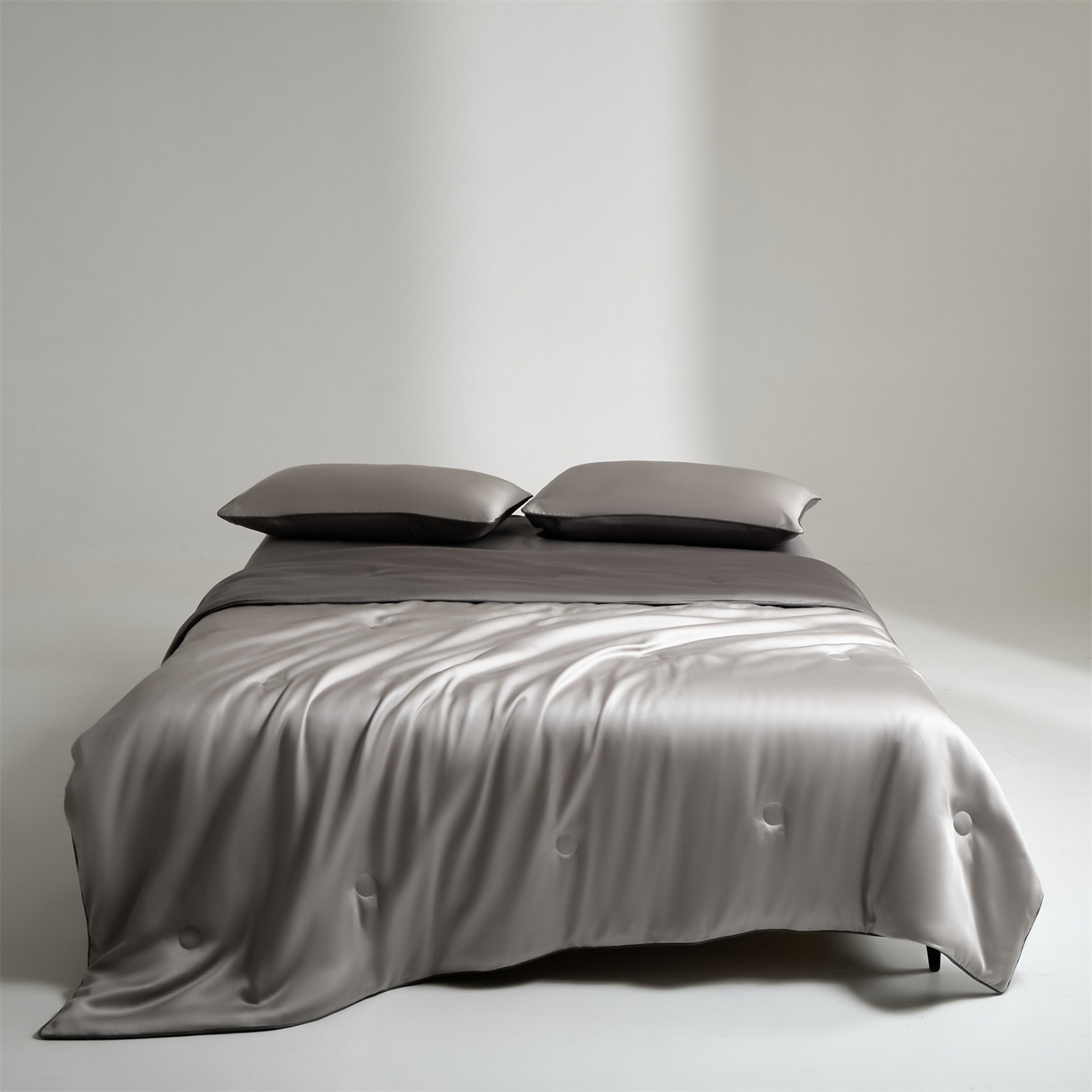 91家纺网 家纺一手货源 找家纺 无界 2026新款天丝夏被-麻绳双拼-温妮 温妮 椰子灰+经典灰