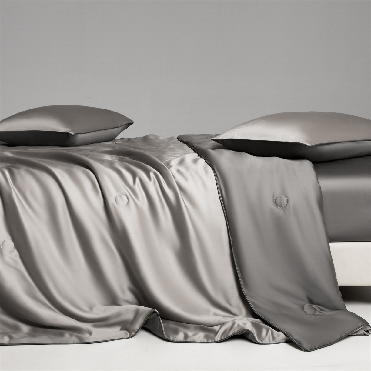 91家纺网 家纺一手货源 找家纺 无界 2026新款天丝夏被-麻绳双拼-温妮 温妮 椰子灰+经典灰