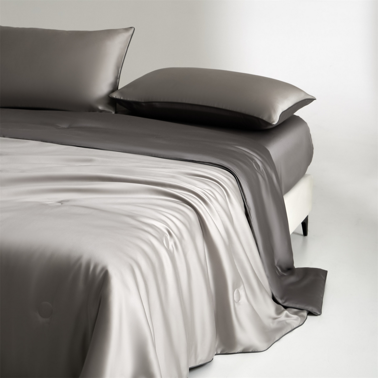 91家纺网 家纺一手货源 找家纺 无界 2026新款天丝夏被-麻绳双拼-温妮 温妮 椰子灰+经典灰