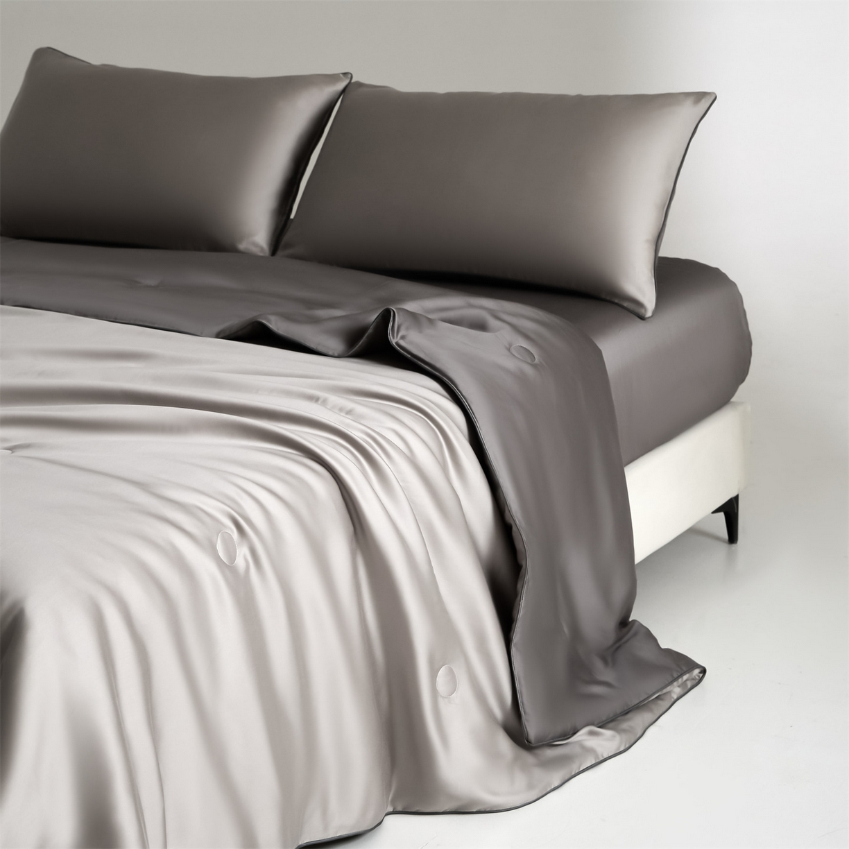 91家纺网 家纺一手货源 找家纺 无界 2026新款天丝夏被-麻绳双拼-温妮 温妮 椰子灰+经典灰