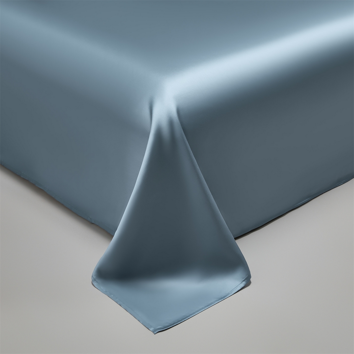 91家纺网 家纺一手货源 找家纺 DC 2026新款天丝纯色双拼四件套--多娜系列 梵高蓝