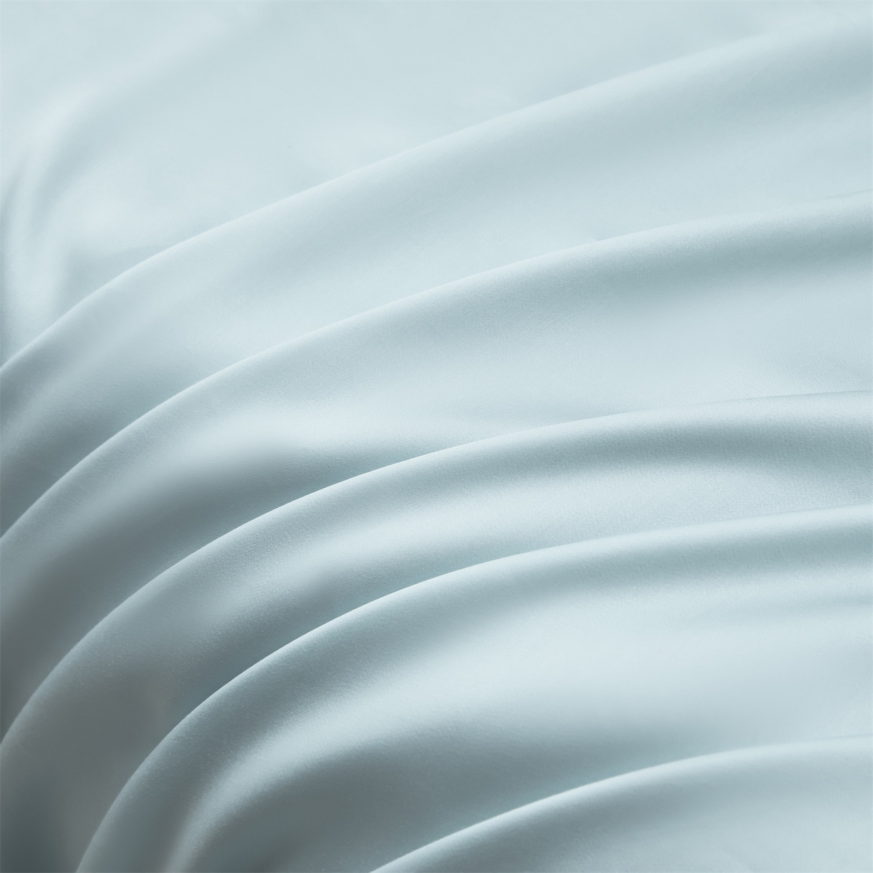 91家纺网 家纺一手货源 找家纺 DC 2026新款天丝纯色双拼四件套--多娜系列 淡海蓝+冰川灰