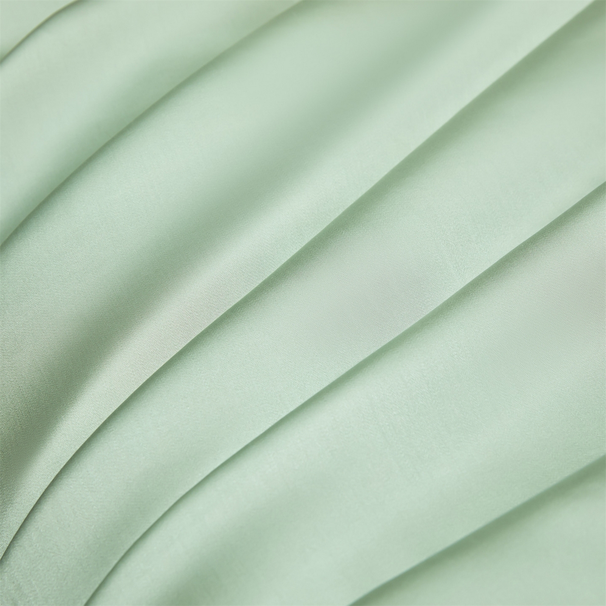 91家纺网 家纺一手货源 找家纺 DC 2026新款天丝纯色双拼四件套--多娜系列 亚丁绿+冰川灰