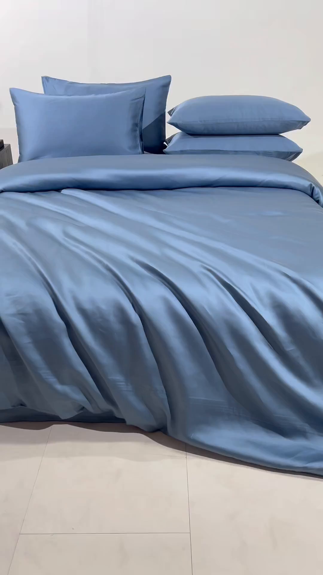 91家纺网 家纺一手货源 找家纺 （总）DC 2026新款天丝纯色双拼四件套--多娜系列