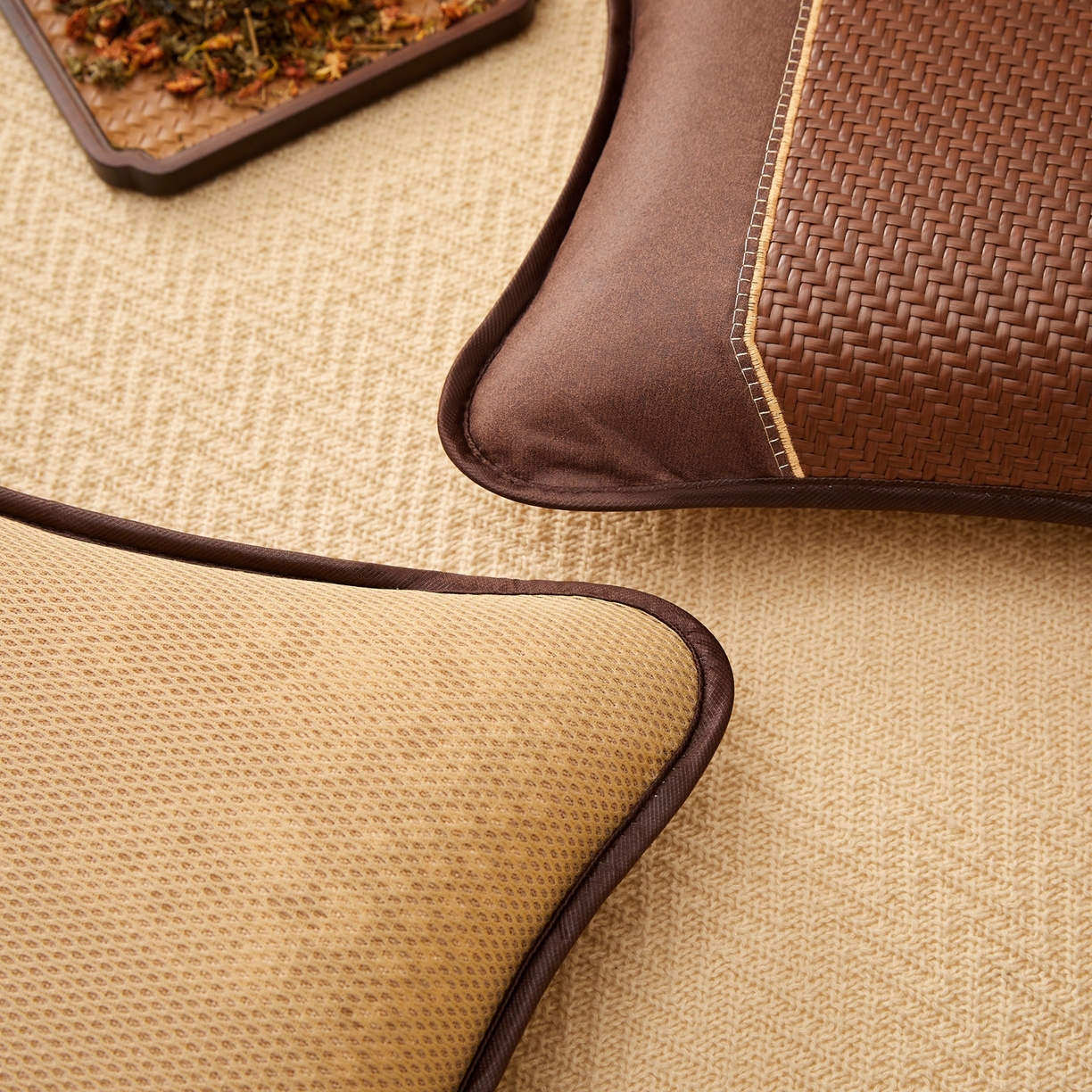 91家纺网 家纺一手货源 找家纺 （总）小桃姐家纺 2026新款夏凉枕清凉藤席凉席花草枕头枕芯藤面竹席枕头-系列一