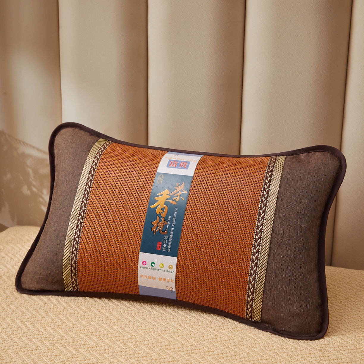 91家纺网 家纺一手货源 找家纺 （总）小桃姐家纺 2026新款夏凉枕清凉藤席凉席花草枕头枕芯藤面竹席枕头-系列一