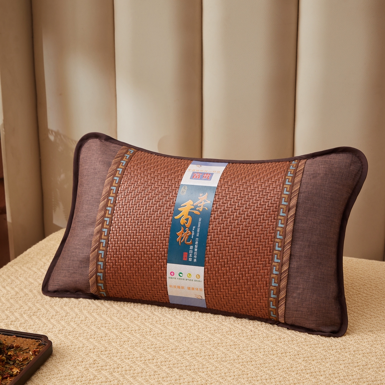 91家纺网 家纺一手货源 找家纺 （总）小桃姐家纺 2026新款夏凉枕清凉藤席凉席花草枕头枕芯藤面竹席枕头-系列一