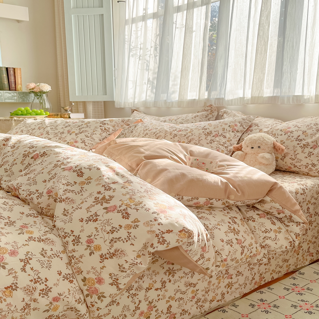 91家纺网 家纺一手货源 找家纺 （总）女子家纺 2026新款全棉纯棉印花单品系列花卉款四件套