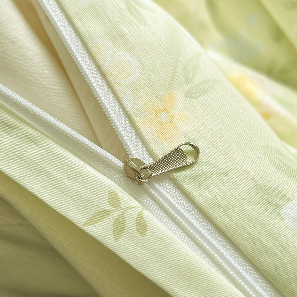 91家纺网 家纺一手货源 找家纺 女子家纺 2026新款全棉纯棉印花单品系列花卉款四件套 徐徐花开