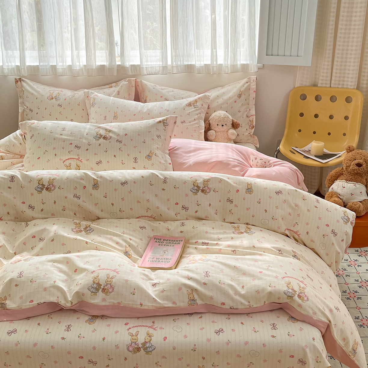 91家纺网 家纺一手货源 找家纺 女子家纺 2026新款全棉纯棉印花单品系列花卉款四件套 甜蜜纪念日