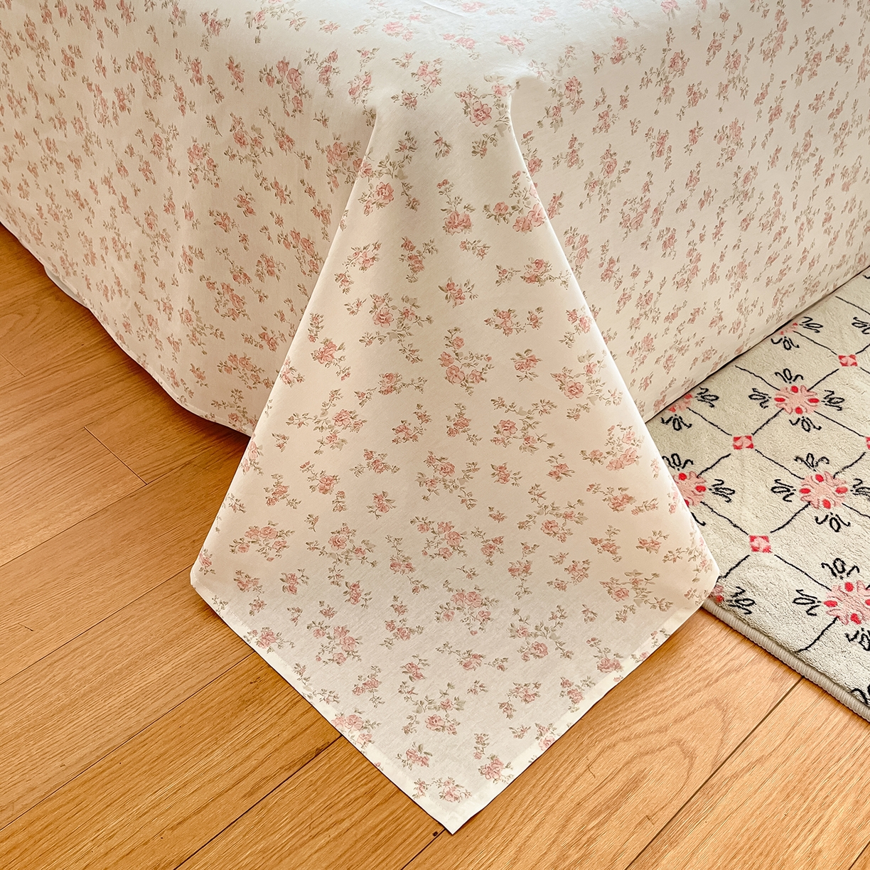 91家纺网 家纺一手货源 找家纺 女子家纺 2026新款全棉纯棉印花单品系列花卉款四件套 俏佳人