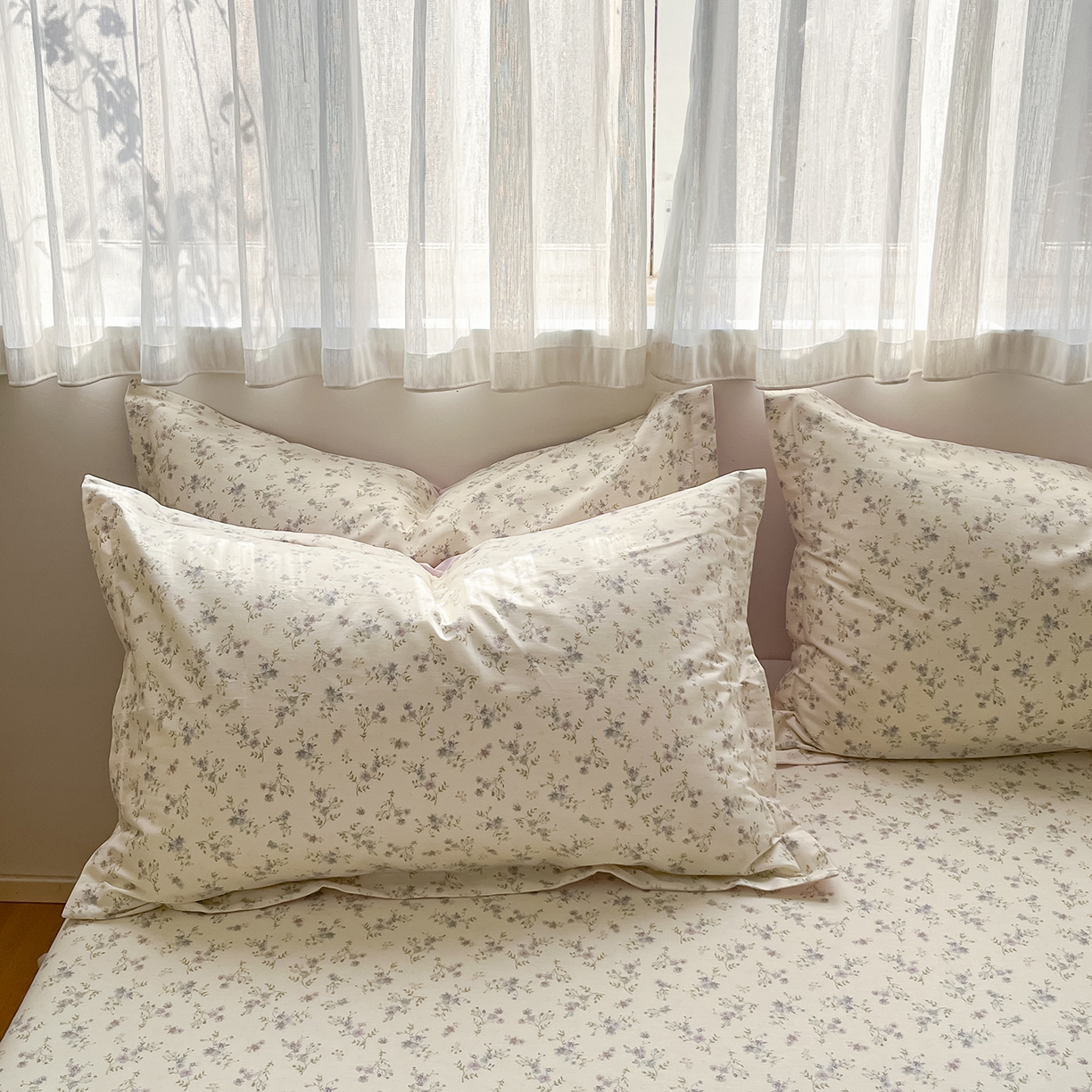 91家纺网 家纺一手货源 找家纺 女子家纺 2026新款全棉纯棉印花单品系列花卉款四件套 星辰蔷薇