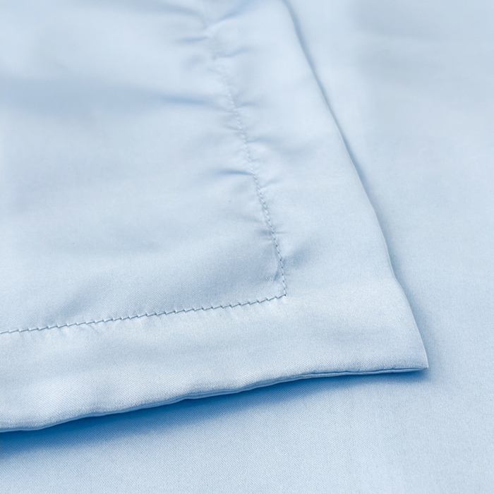 91家纺网 家纺一手货源 找家纺 永旺家纺 2026新款水洗冰丝纯色枕套单品枕套枕套单件 冰沁蓝