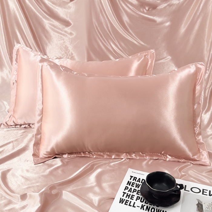 91家纺网 家纺一手货源 找家纺 永旺家纺 2026新款水洗冰丝纯色枕套单品枕套枕套单件 淡雅玉