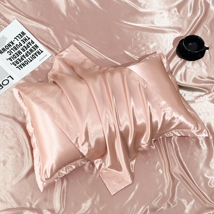 91家纺网 家纺一手货源 找家纺 永旺家纺 2026新款水洗冰丝纯色枕套单品枕套枕套单件 淡雅玉