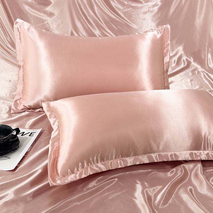 91家纺网 家纺一手货源 找家纺 永旺家纺 2026新款水洗冰丝纯色枕套单品枕套枕套单件 淡雅玉