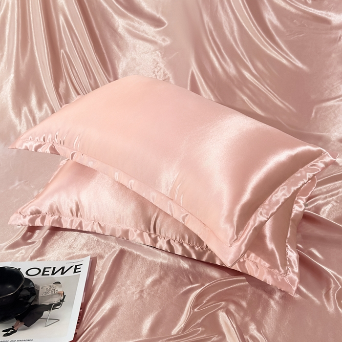 91家纺网 家纺一手货源 找家纺 永旺家纺 2026新款水洗冰丝纯色枕套单品枕套枕套单件 淡雅玉