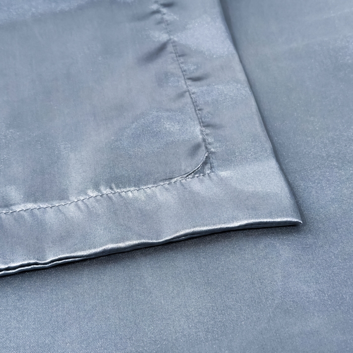 91家纺网 家纺一手货源 找家纺 永旺家纺 2026新款水洗冰丝纯色枕套单品枕套枕套单件 雾霾蓝