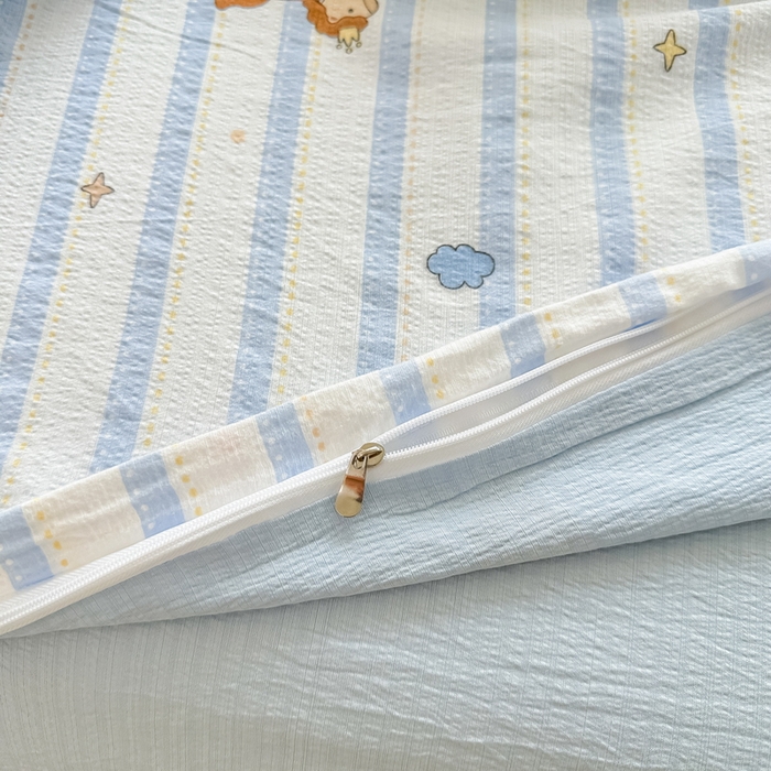 91家纺网 家纺一手货源 找家纺 （总）侯先生家纺新款直播爆款云感双层纱皱皱纱四件套小清新水洗棉床笠