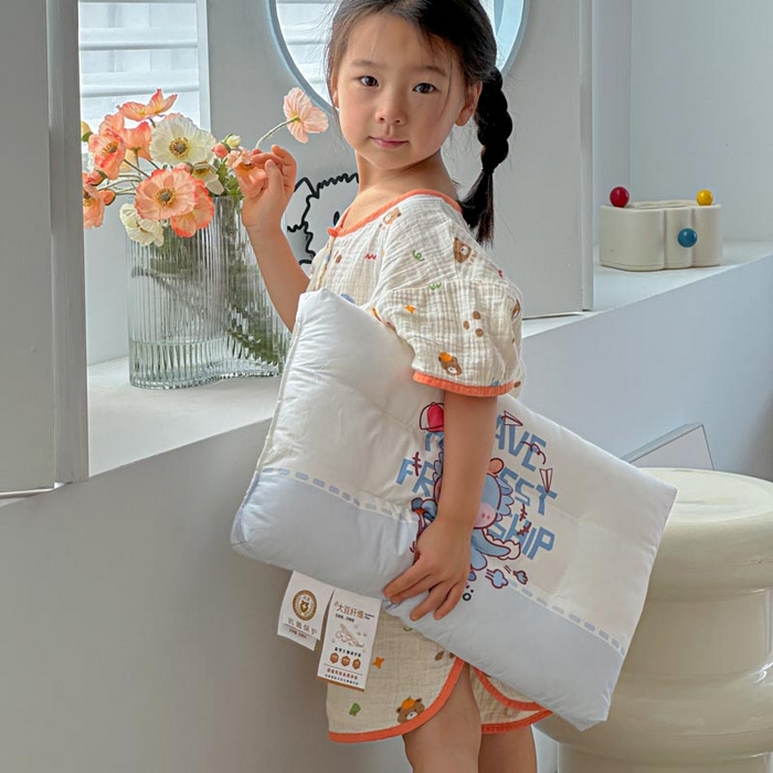 91家纺网 家纺一手货源 找家纺 暖羽屋羽绒馆 2026新款婴幼儿枕芯 学生枕头 小枕头30-50cm 小宝宝小朋友枕芯 滑板恐龙
