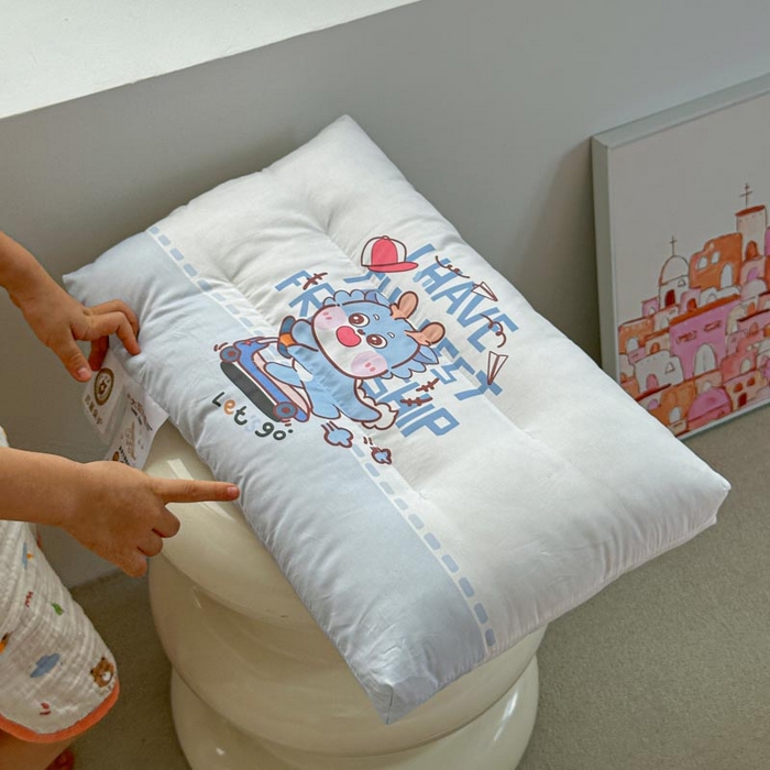 91家纺网 家纺一手货源 找家纺 暖羽屋羽绒馆 2026新款婴幼儿枕芯 学生枕头 小枕头30-50cm 小宝宝小朋友枕芯 滑板恐龙