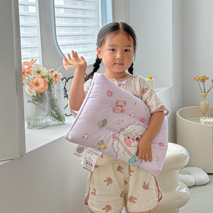 91家纺网 家纺一手货源 找家纺 暖羽屋羽绒馆 2026新款婴幼儿枕芯 学生枕头 小枕头30-50cm 小宝宝小朋友枕芯 开心快乐